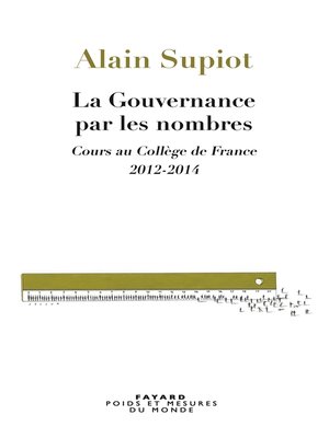 cover image of La Gouvernance par les nombres